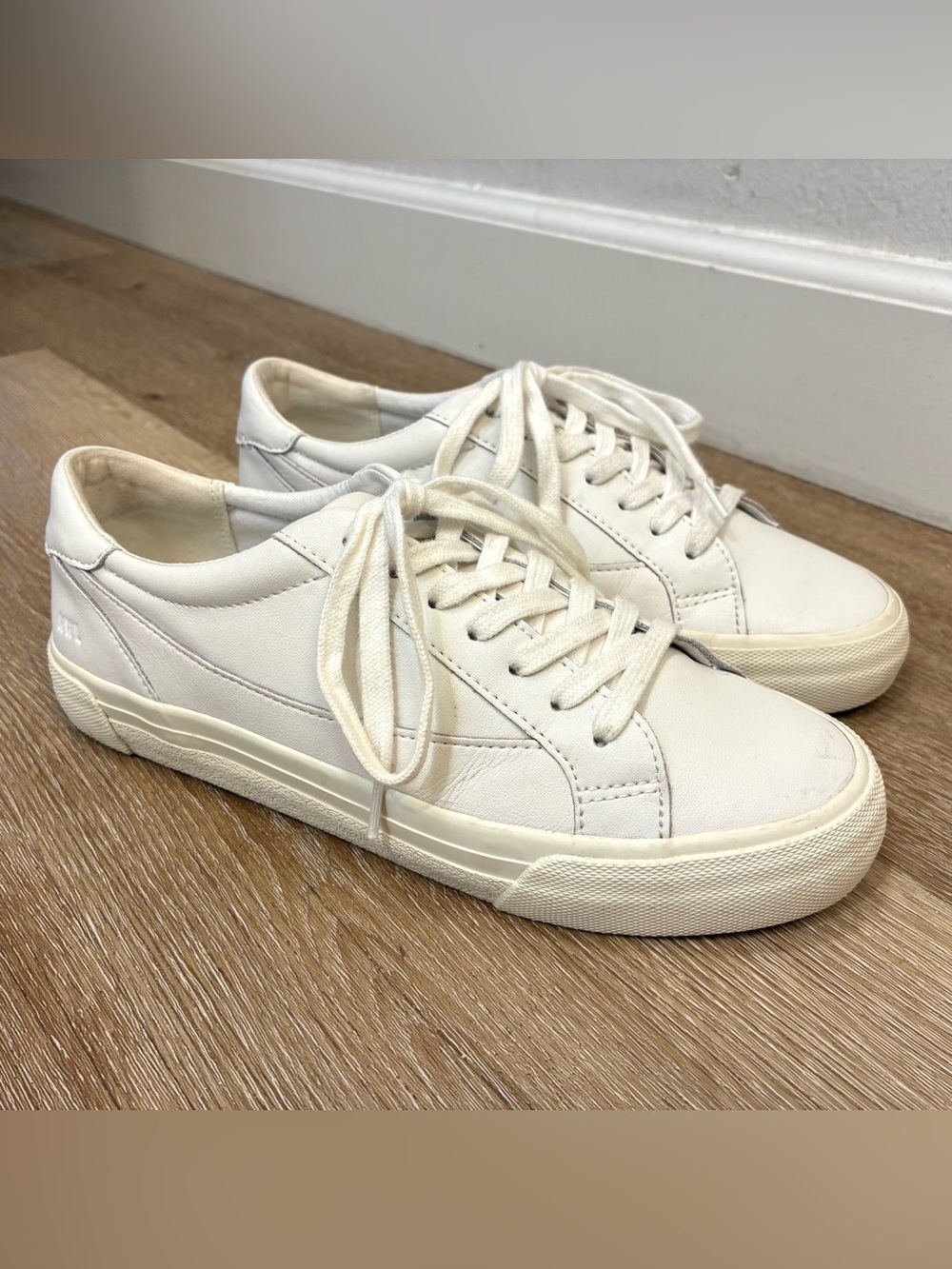 Madewell Sidewalk Low-Top Sneakers in White Leather Shoes Size Women 8 Men 6.5